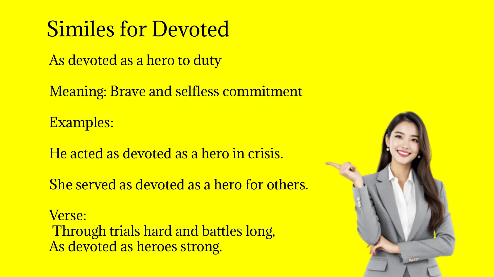 Similes for Devoted