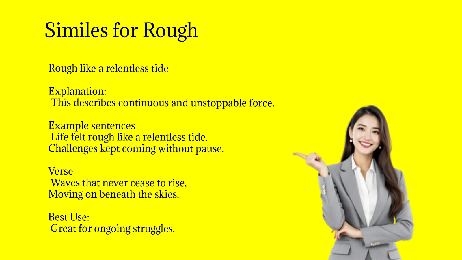 Similes for Rough
