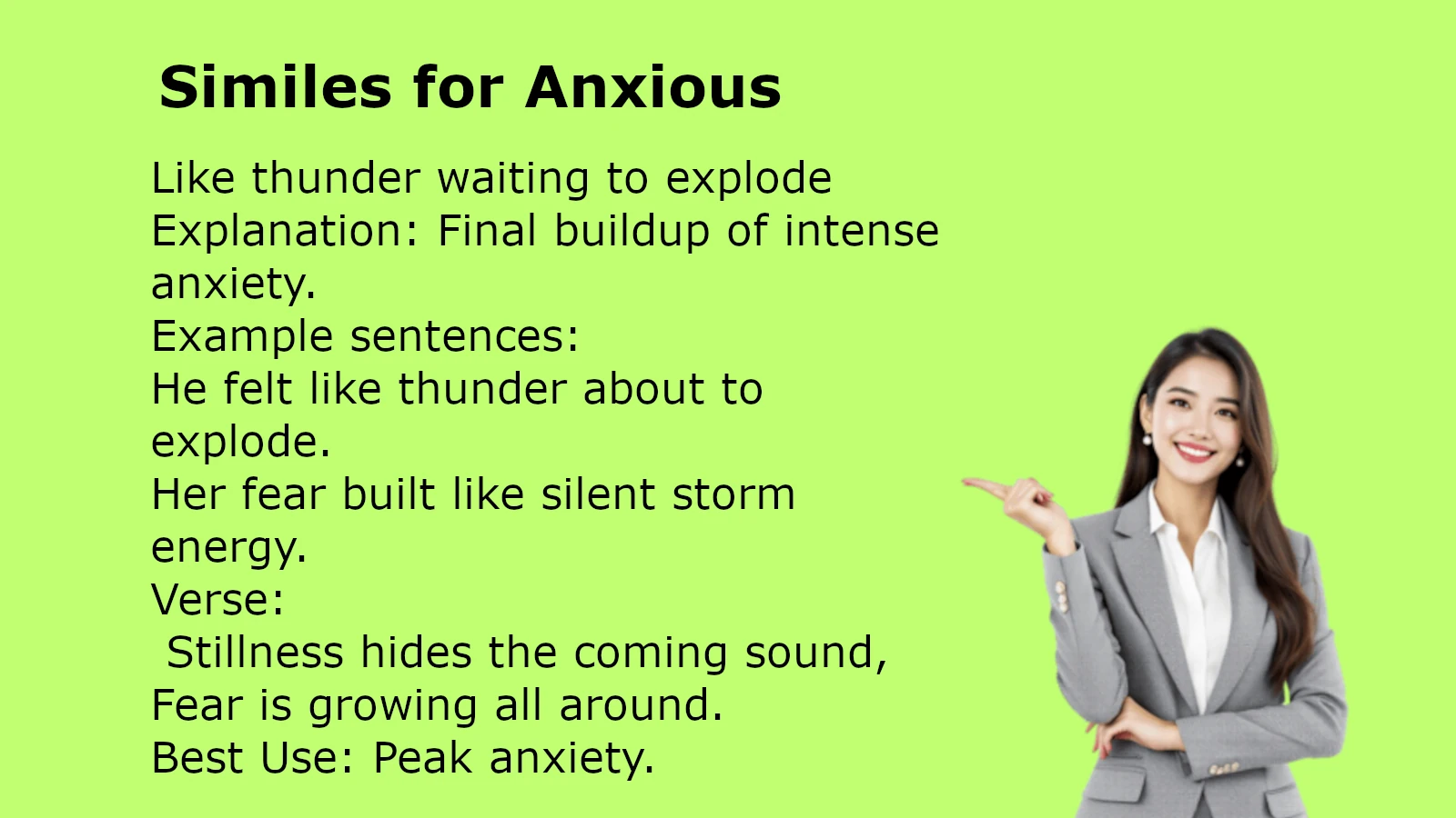 Similes for Anxious