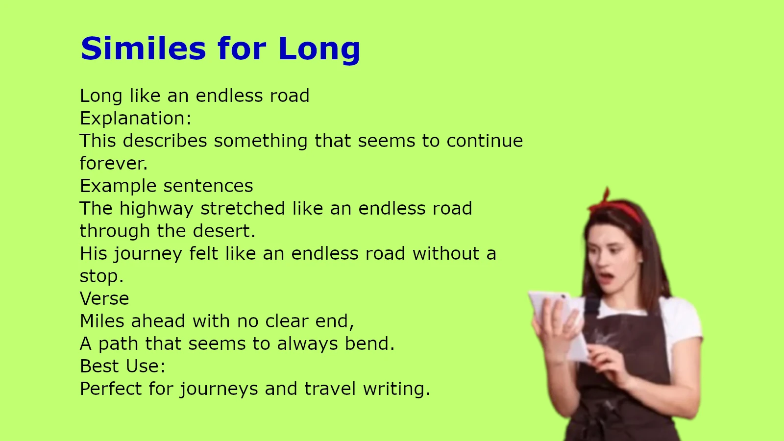 Similes for Long