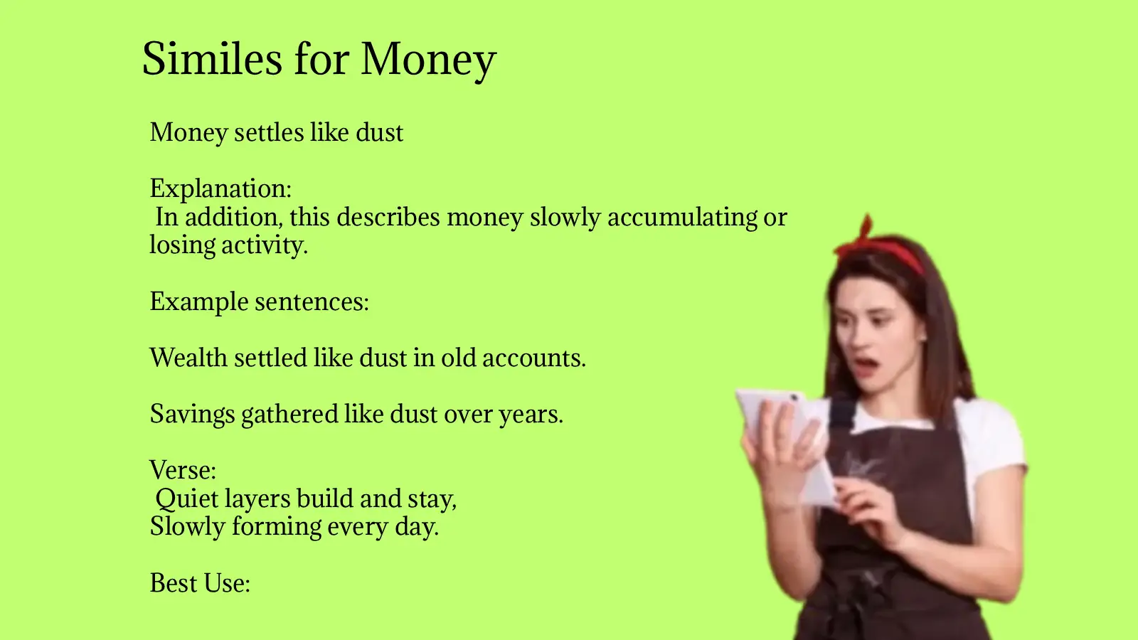 Similes for Money