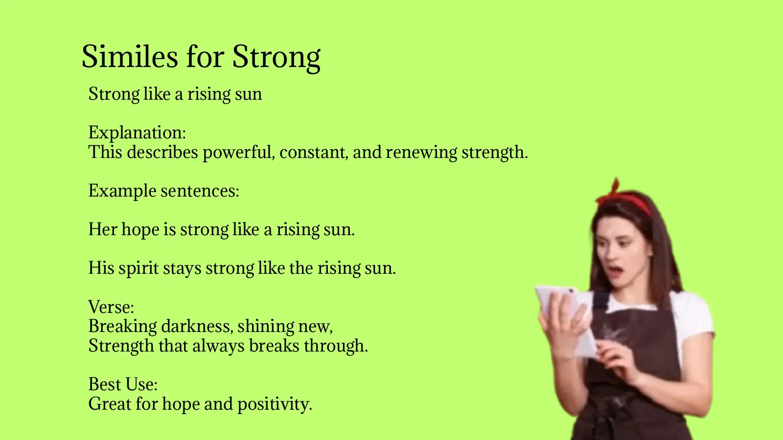 Similes for Strong