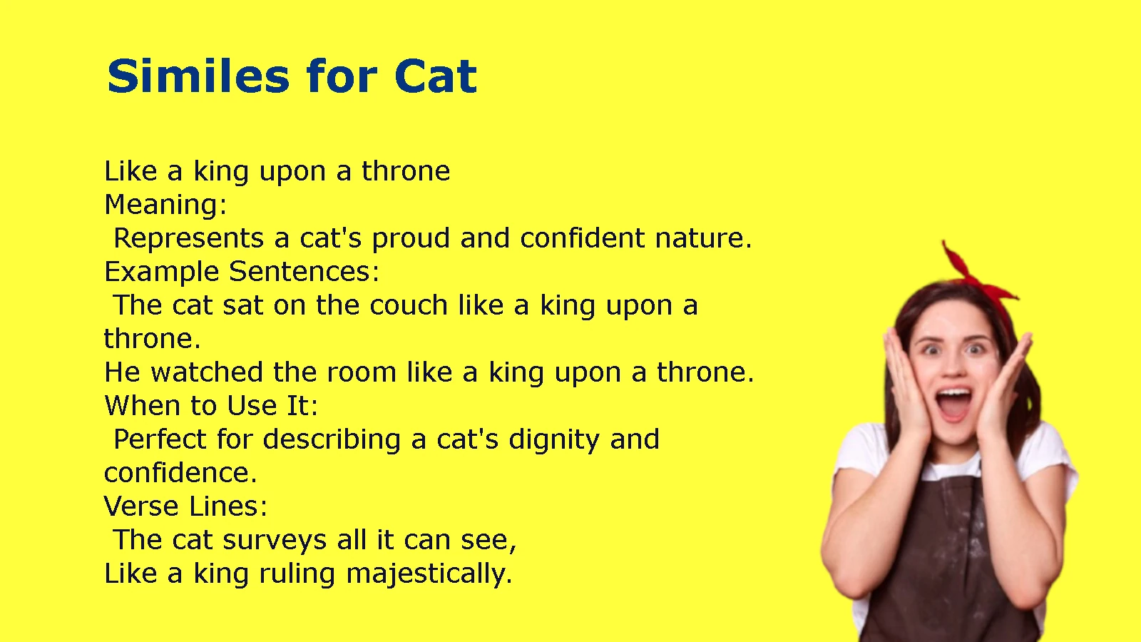Similes for Cat