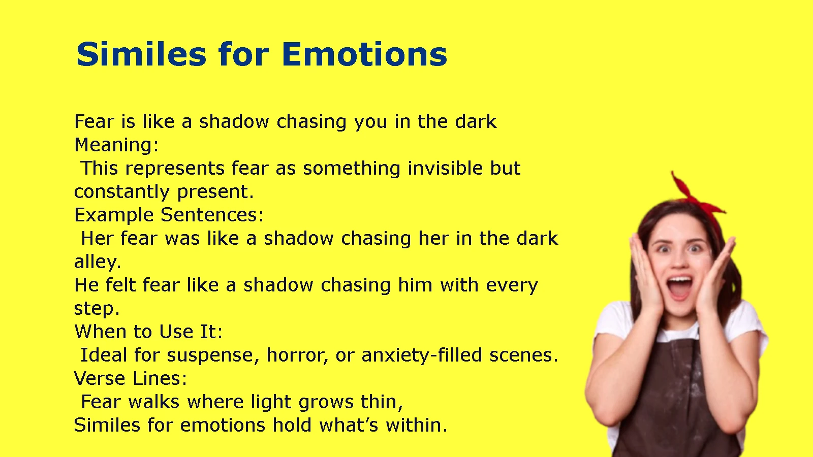 Similes for Emotions Examples 2026