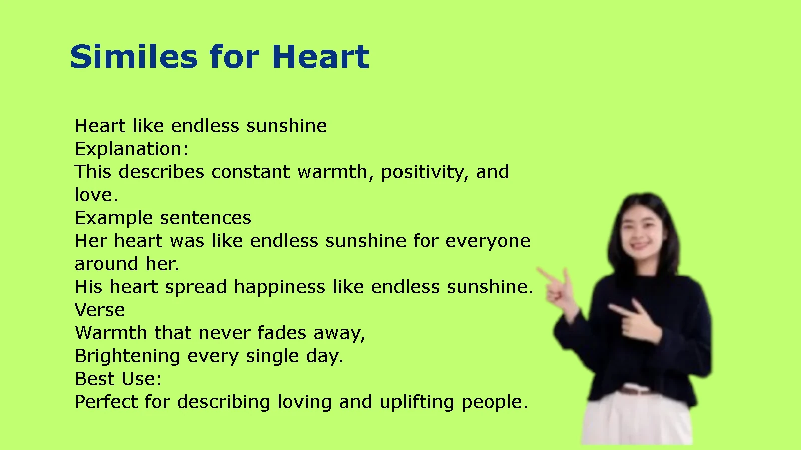 Similes for Heart