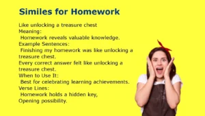 Similes for Homework: Meaning and Writing Tips