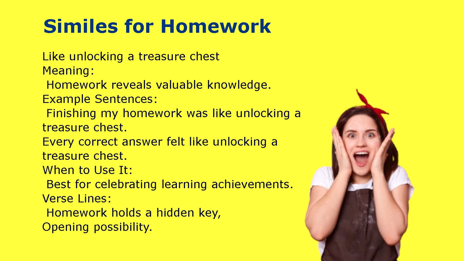 Similes for Homework: Meaning and Writing Tips