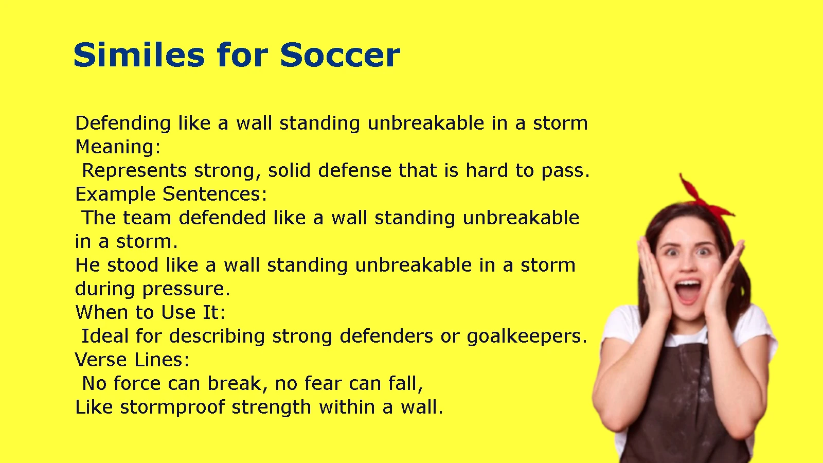 Similes for Soccer: Simple and Vivid Ways to Describe Football Action
