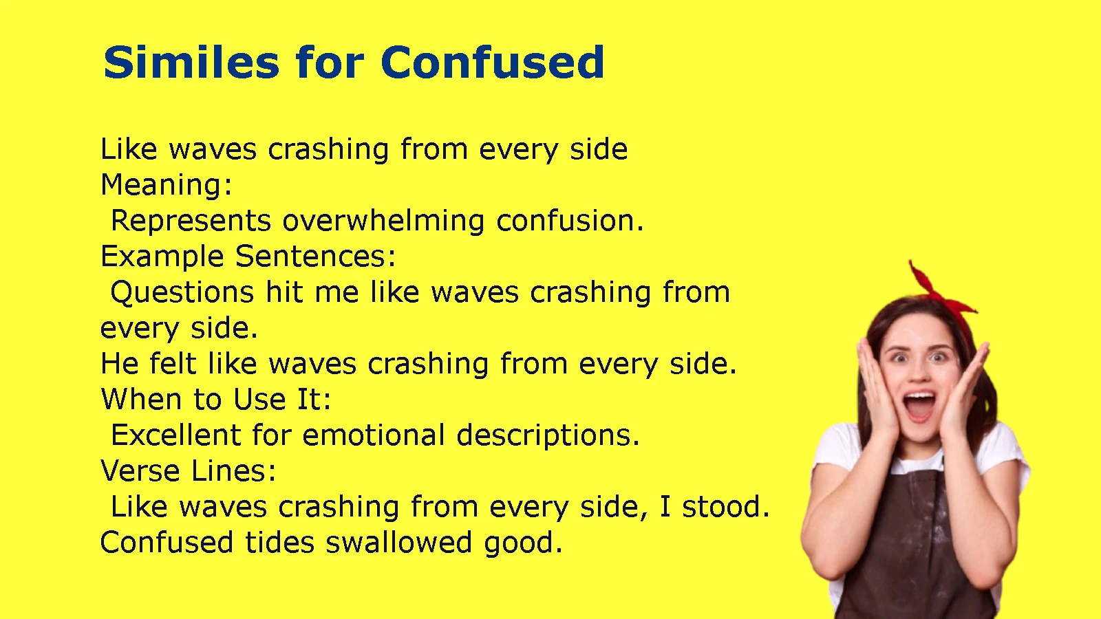 How to Use Similes for Confused in Writing