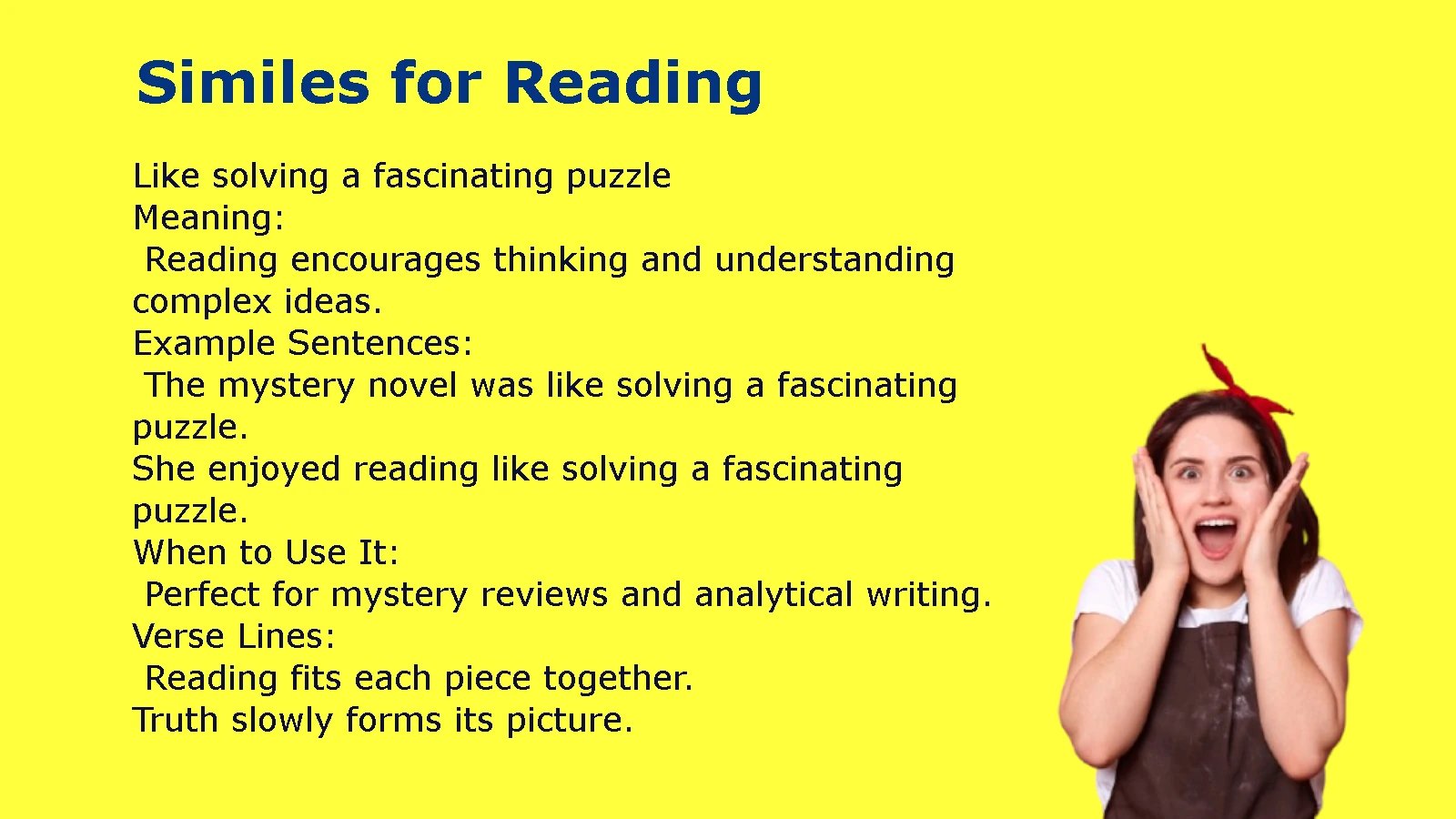 Similes for Reading