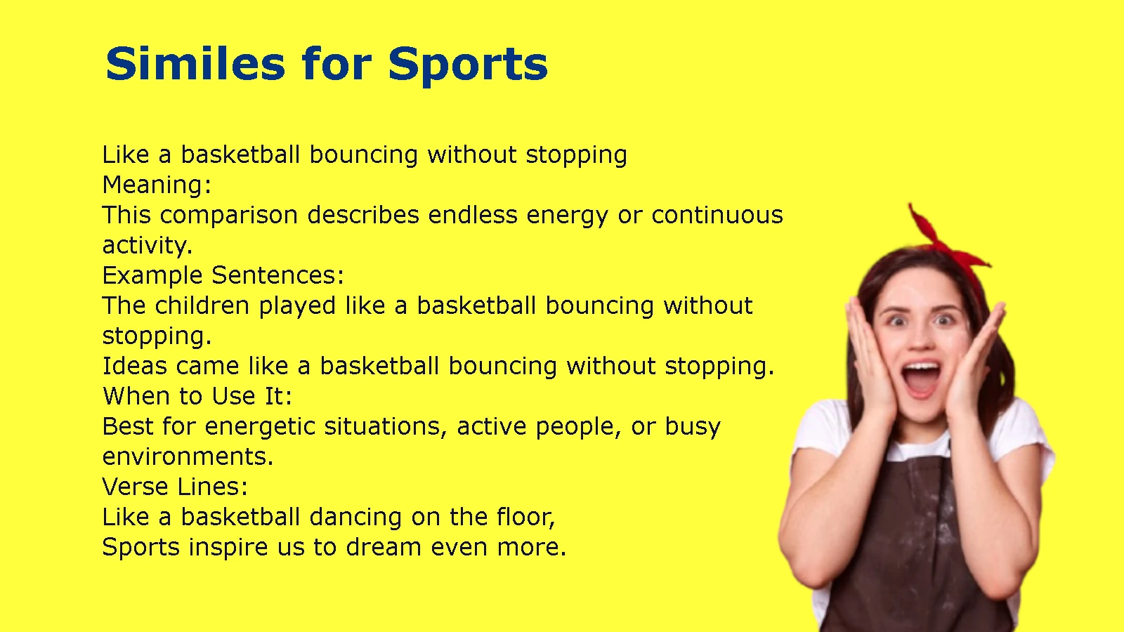 Best Similes for Sports with Clear Examples