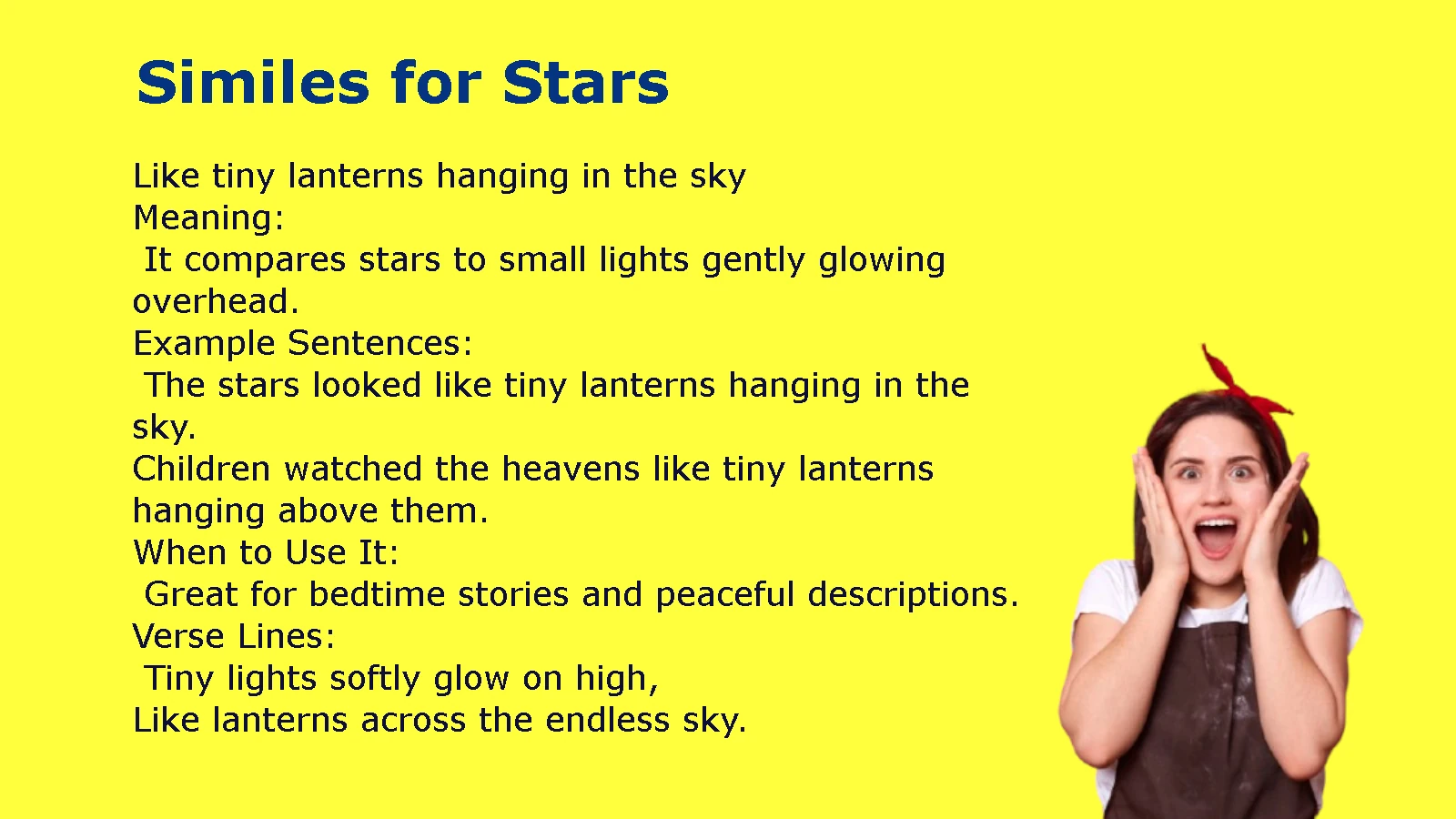 Similes for Stars to Describe Their Beauty