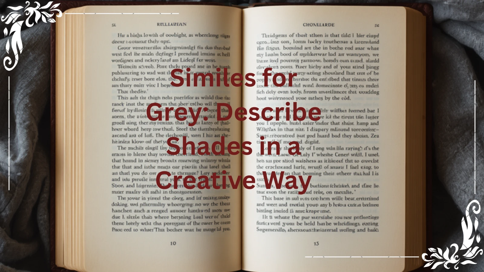 Best Similes for Grey with Sentences and Meanings