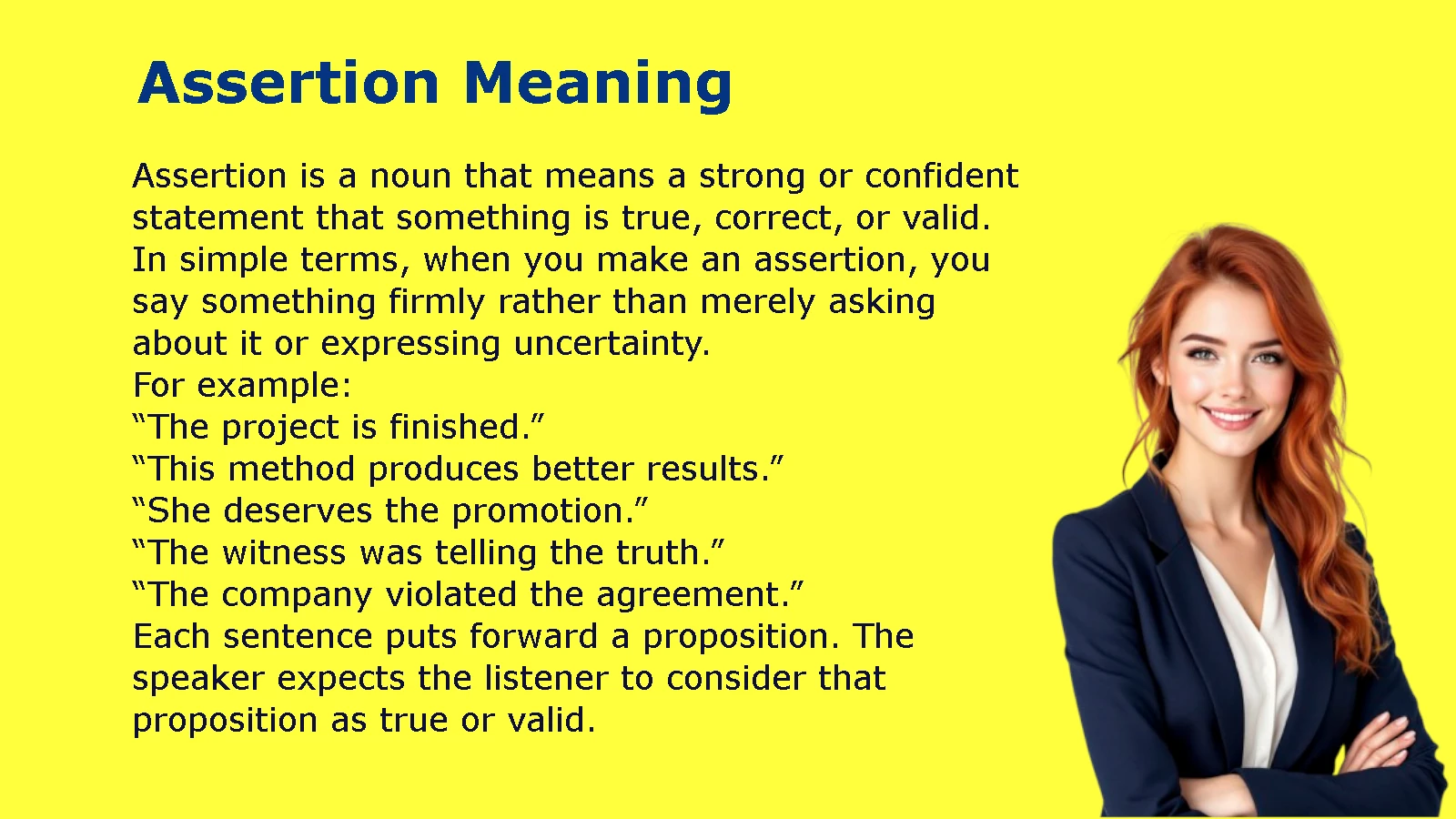 Assertion Meaning
