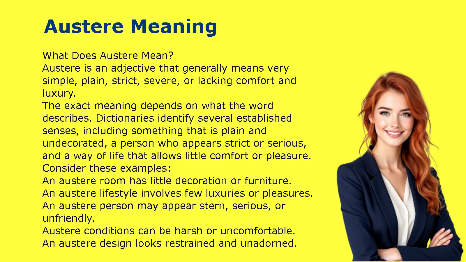Austere Meaning