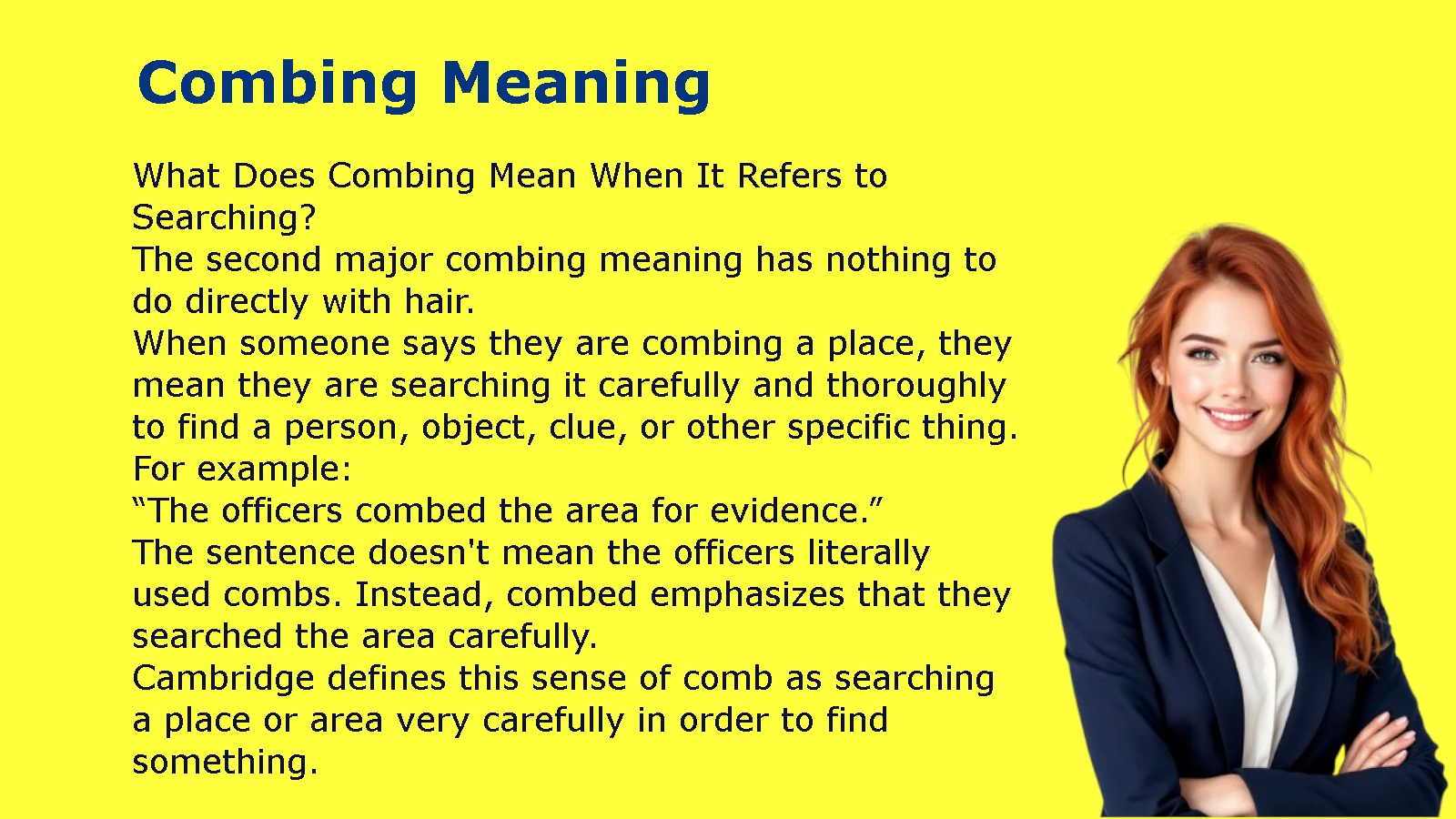 Combing Meaning