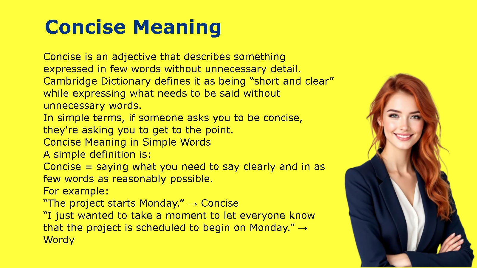 Concise Meaning