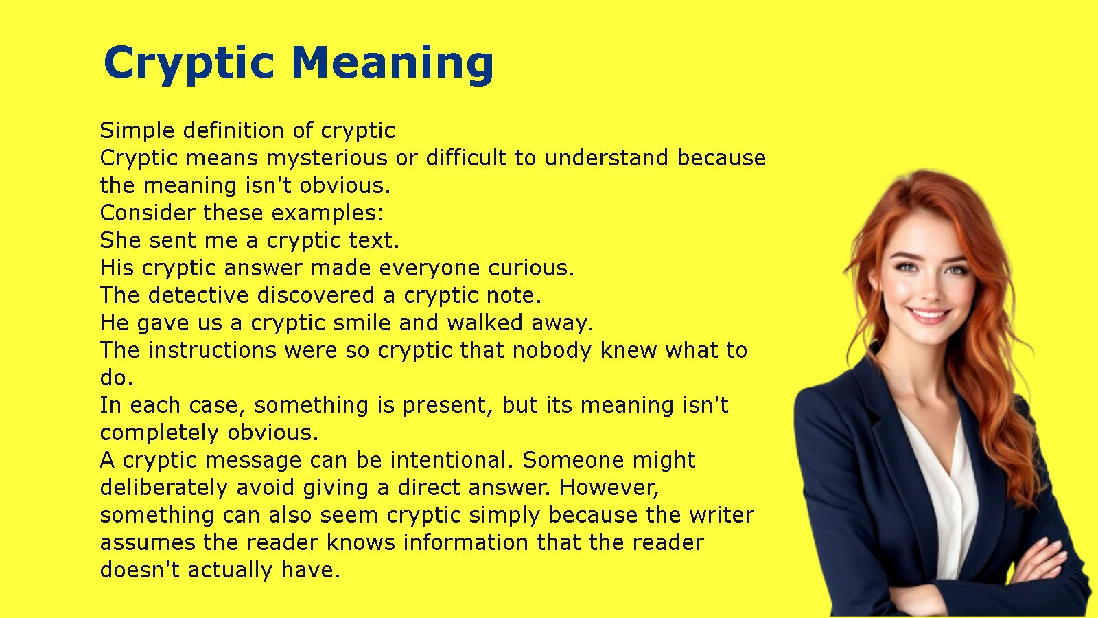 Cryptic Meaning