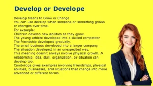 Develop or Develope