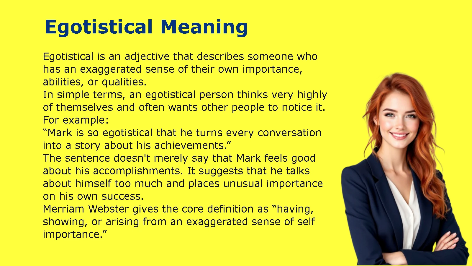 Egotistical Meaning