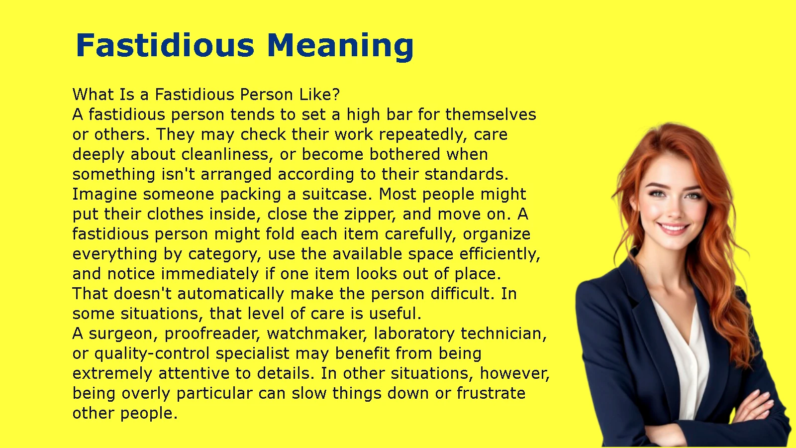 Fastidious Meaning