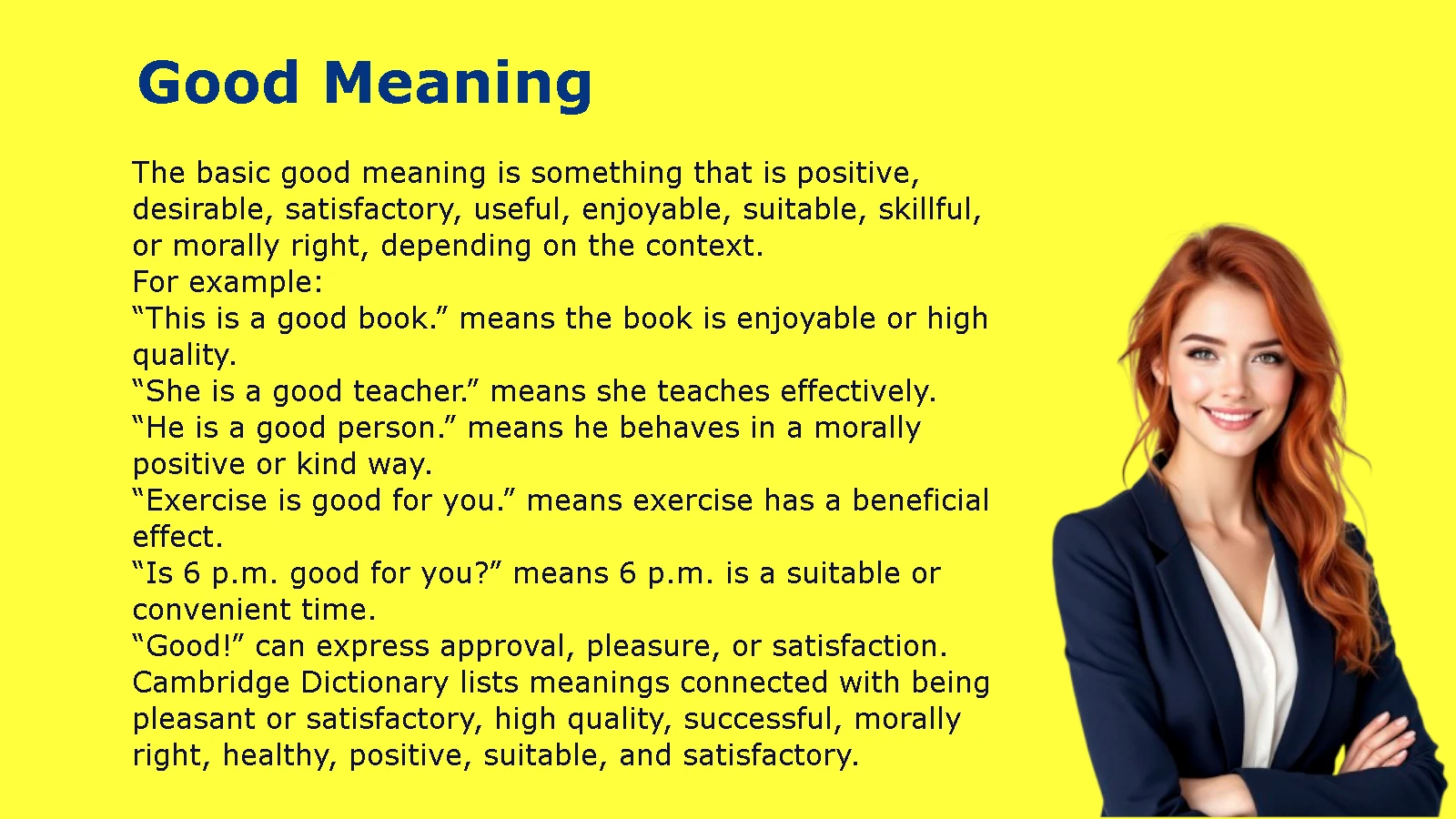Good Meaning