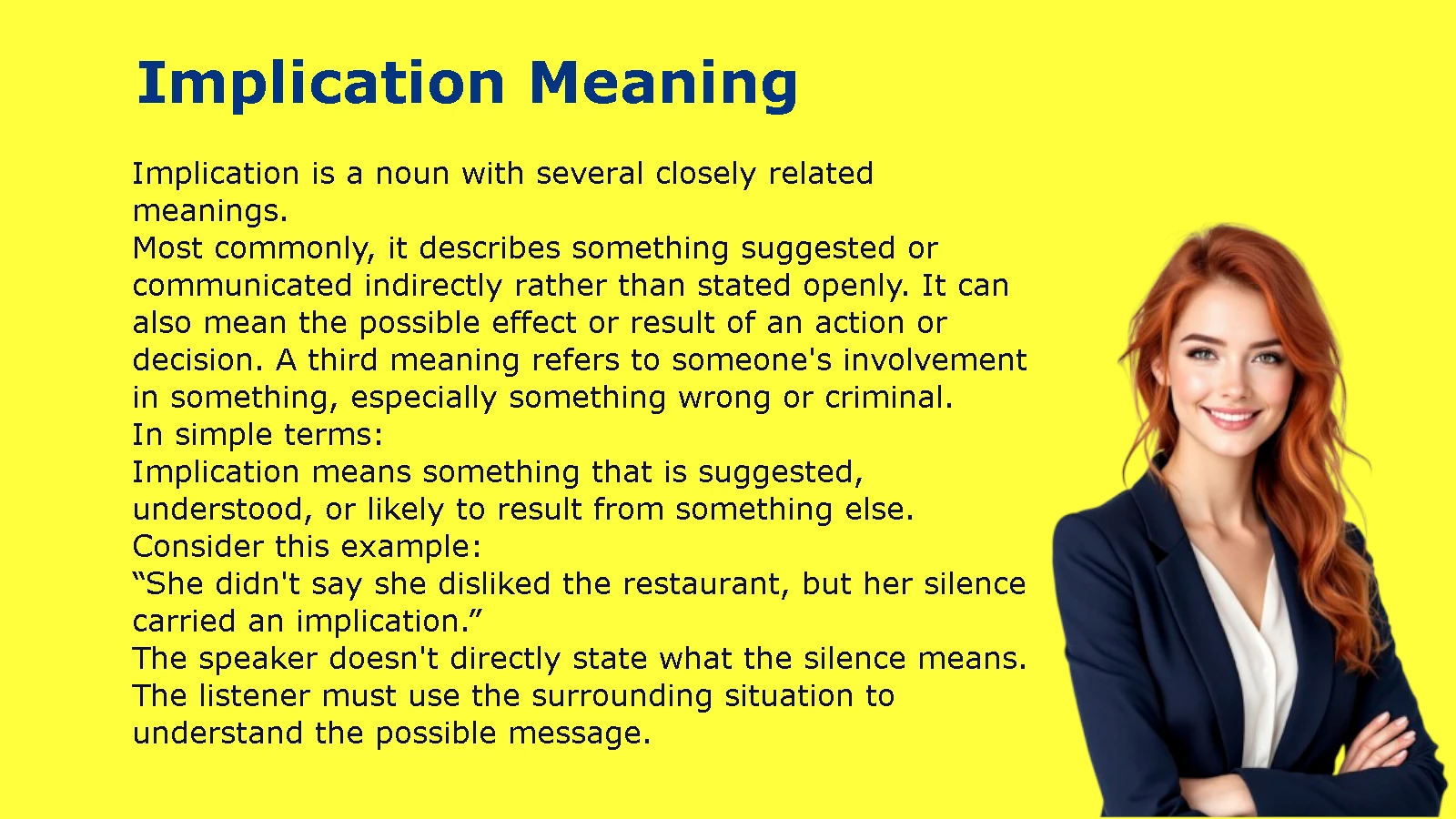 Implication Meaning