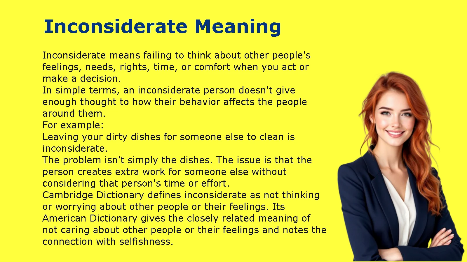 Inconsiderate Meaning