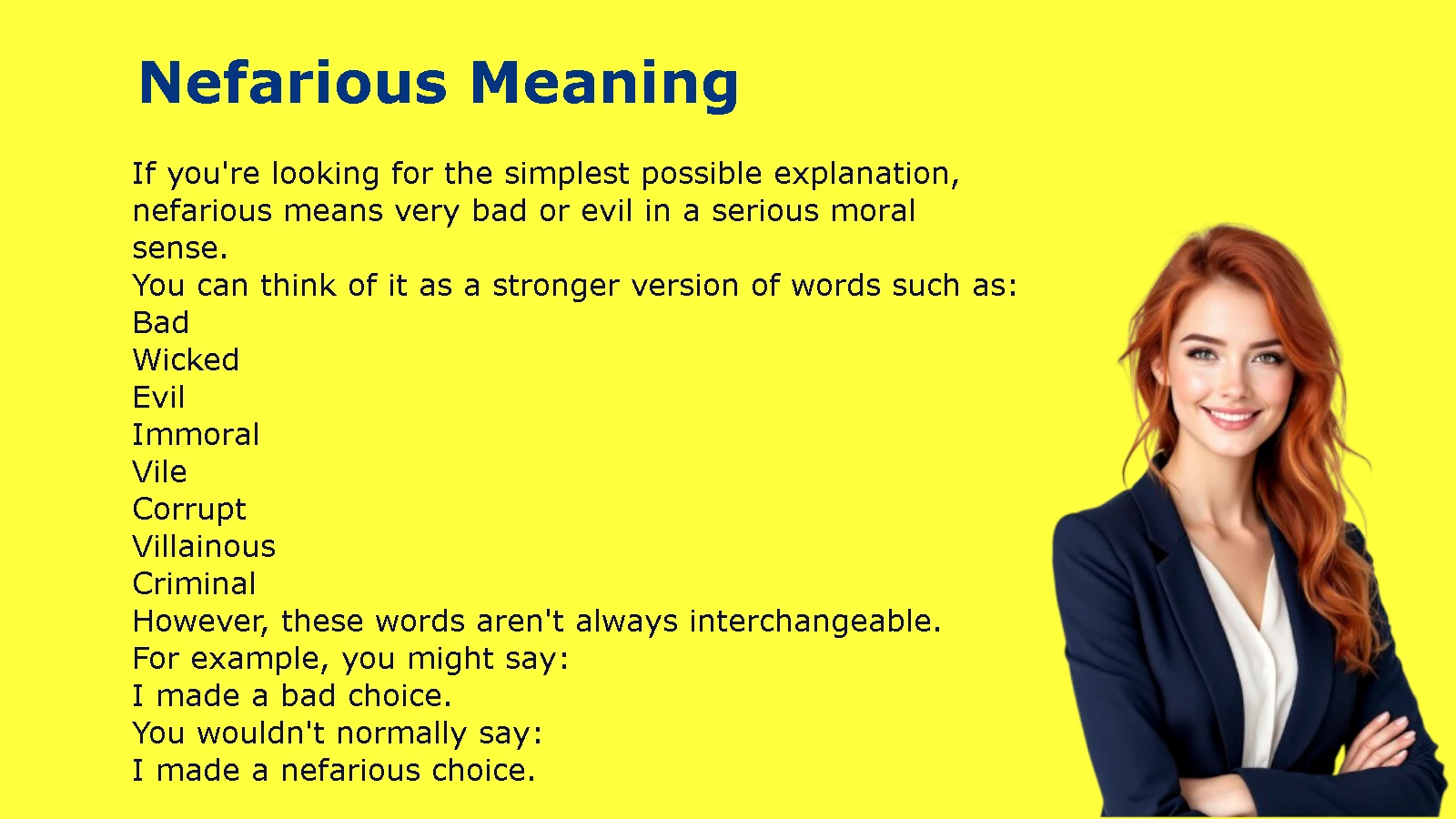 Nefarious Meaning