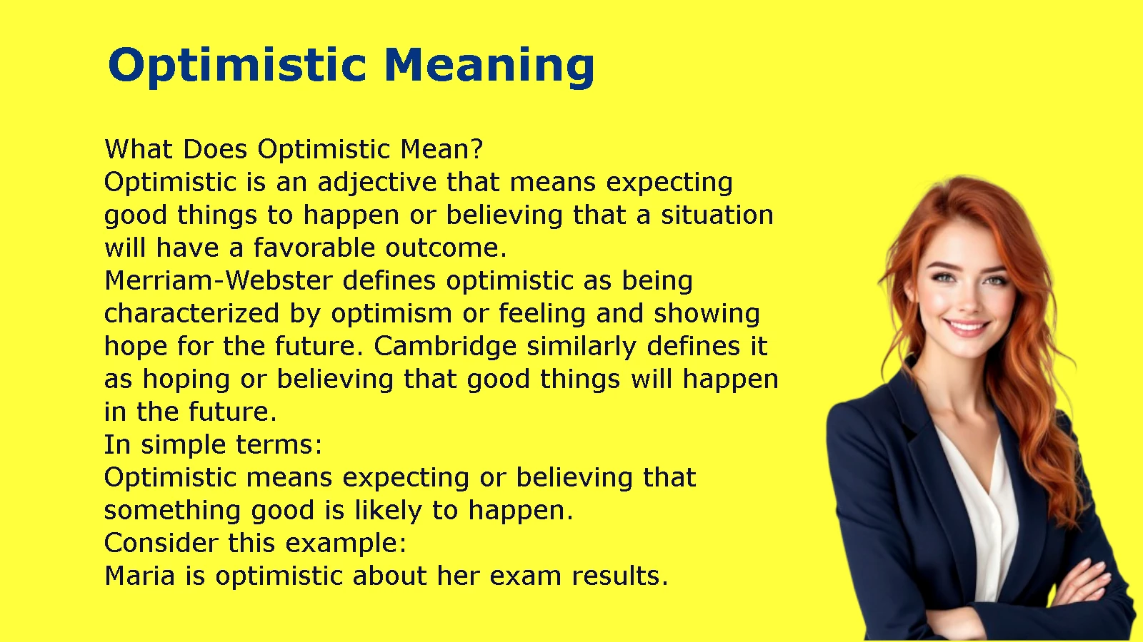 Optimistic Meaning