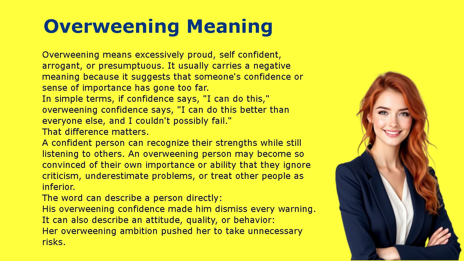 Overweening Meaning