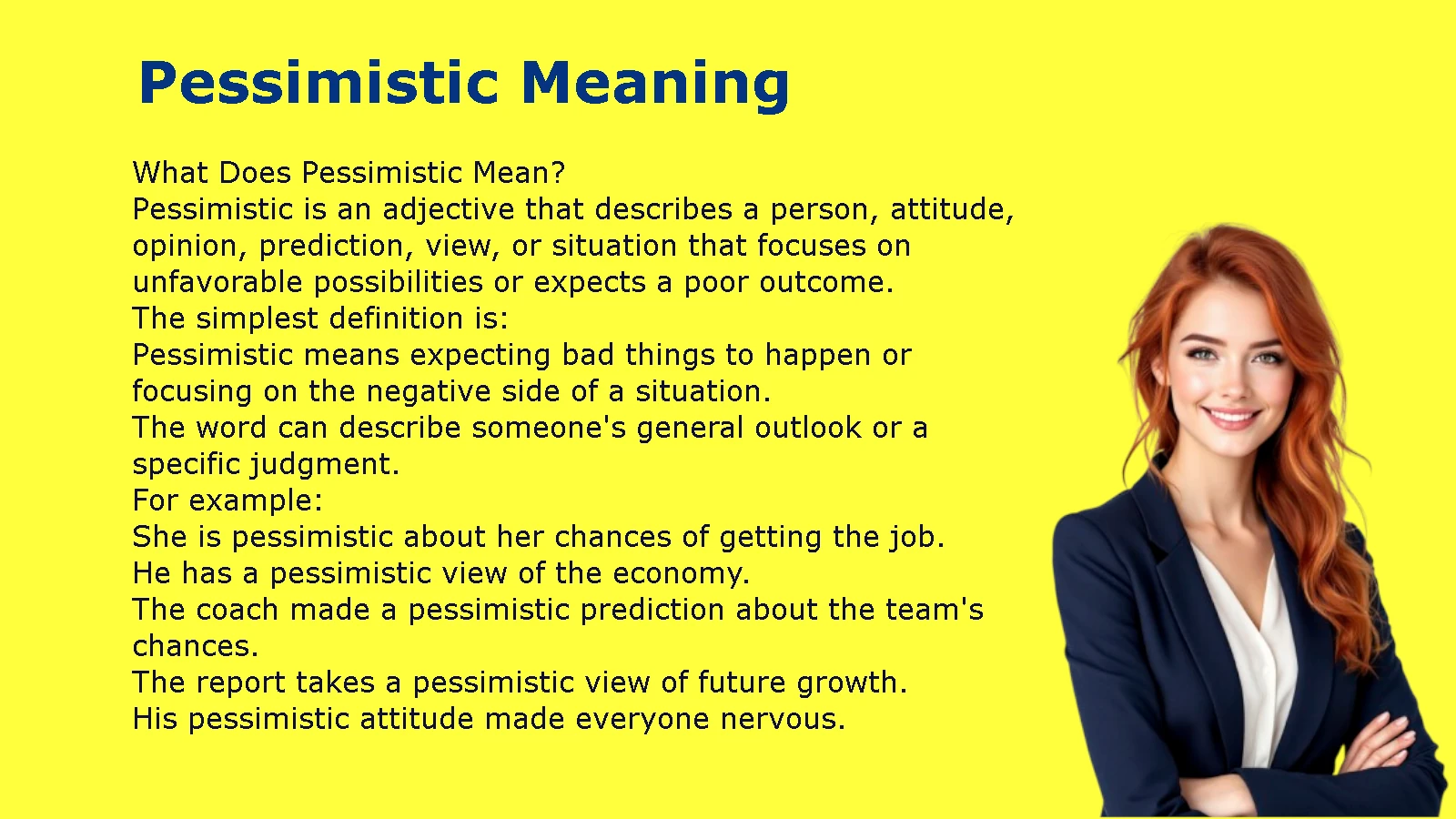 Pessimistic Meaning