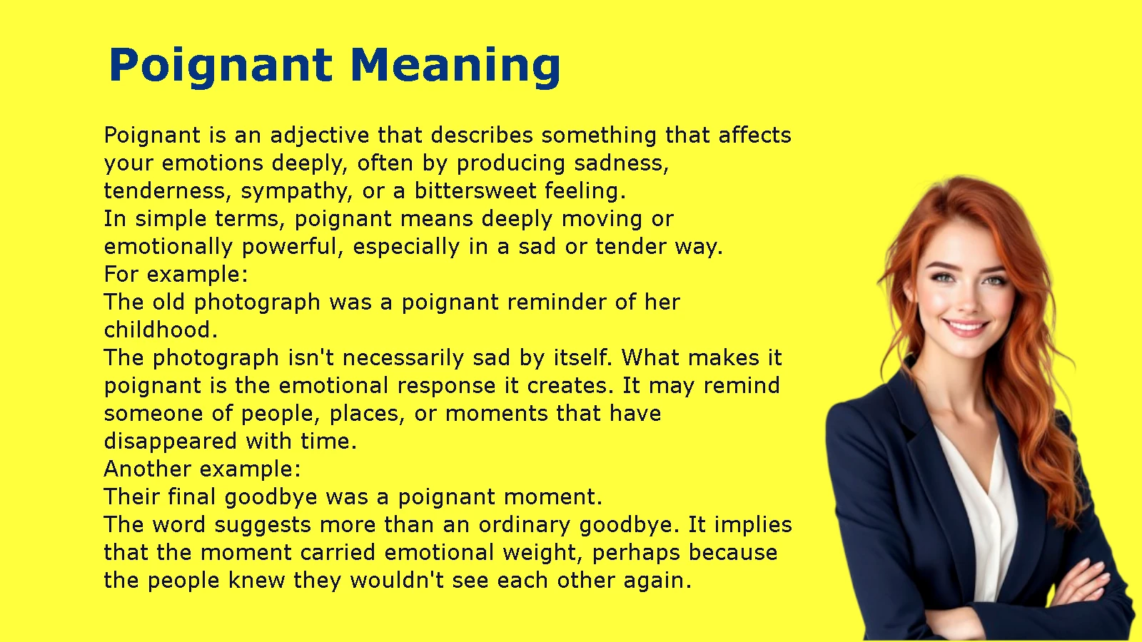 Poignant Meaning