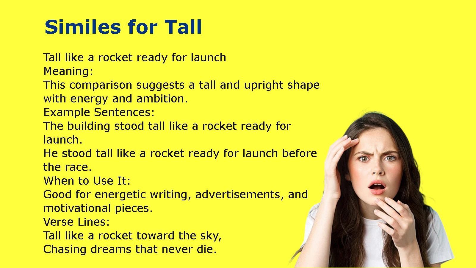 Similes for Tall: Common, Funny, and Powerful Comparisons