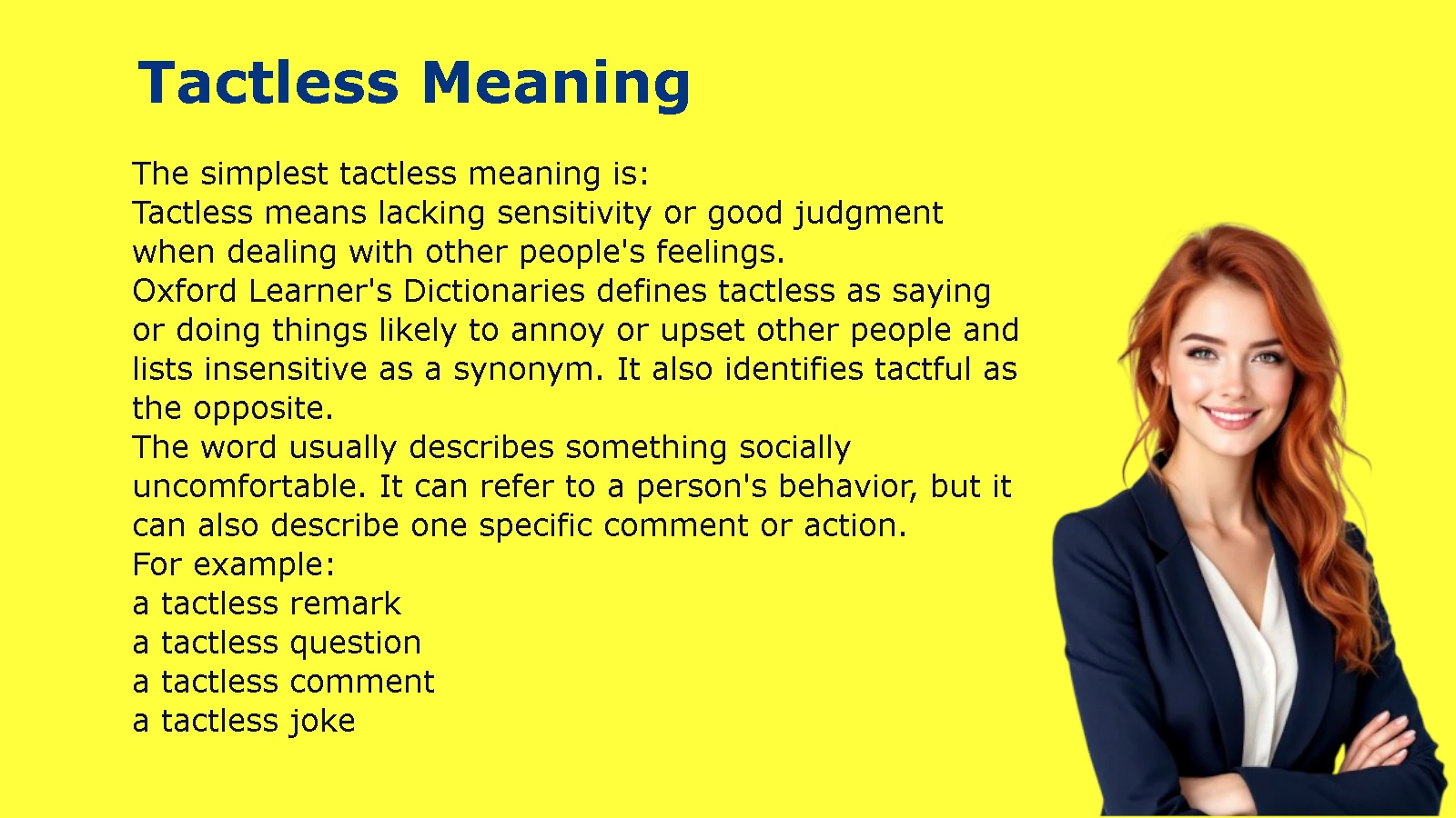 Tactless Meaning