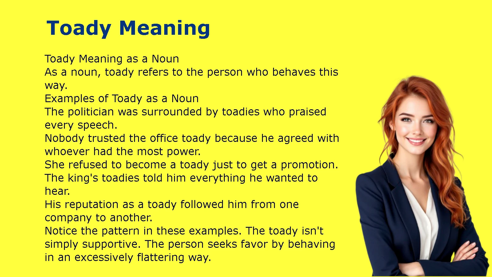 Toady Meaning