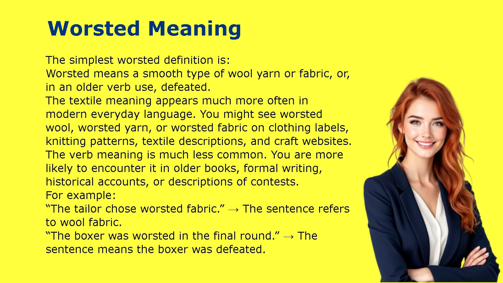 Worsted Meaning