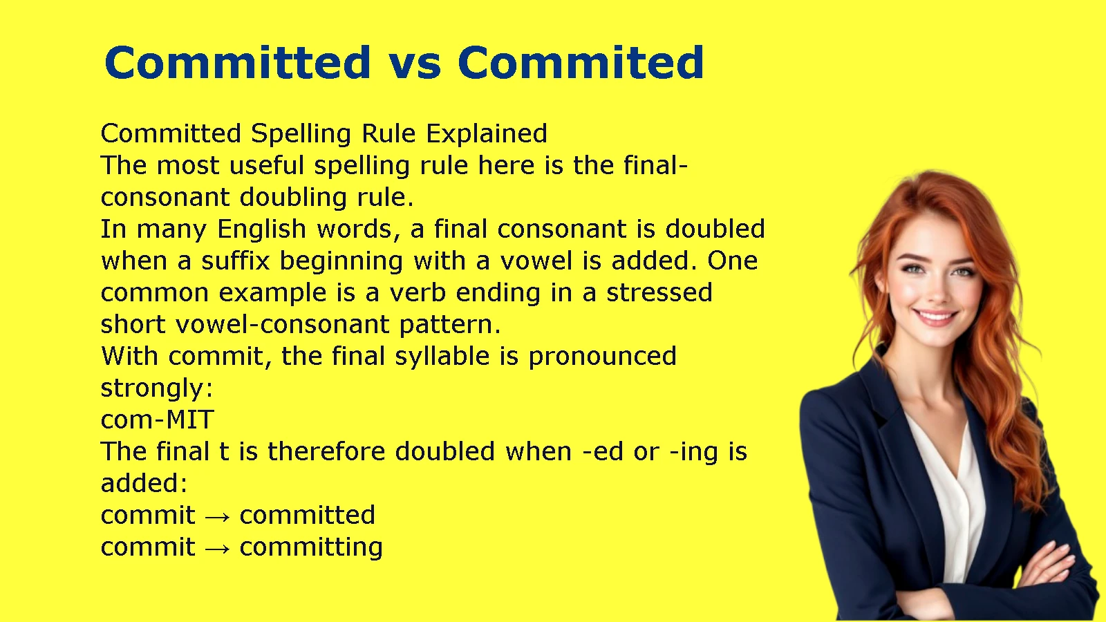 Committed vs Commited