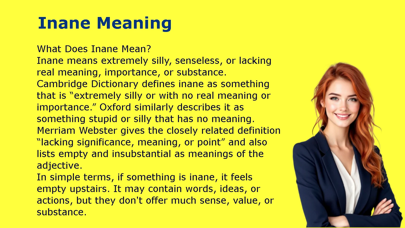 Inane Meaning