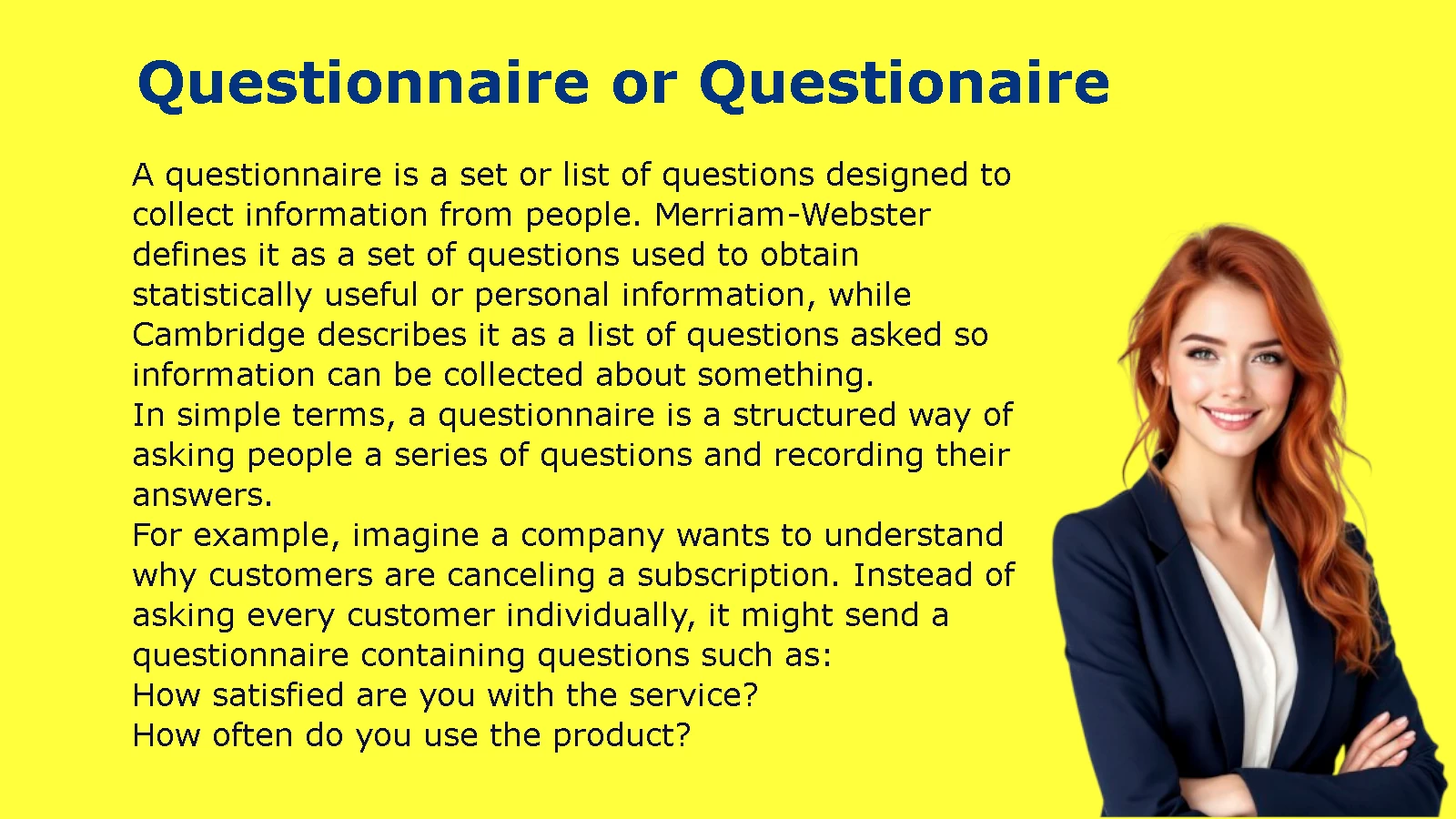 Questionnaire or Questionaire