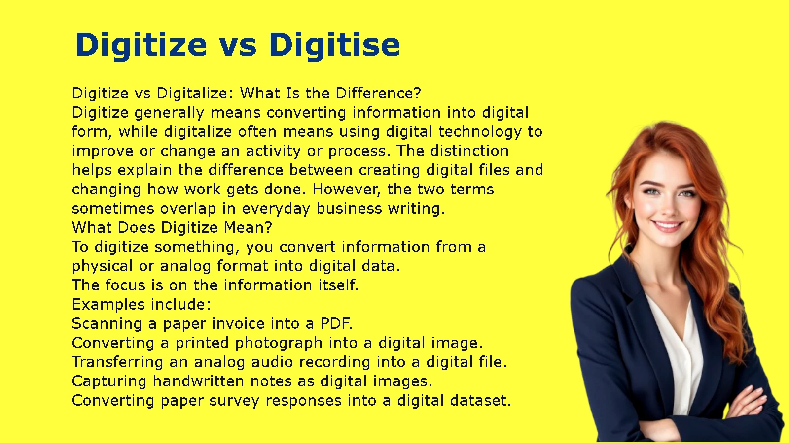 Digitize vs Digitise